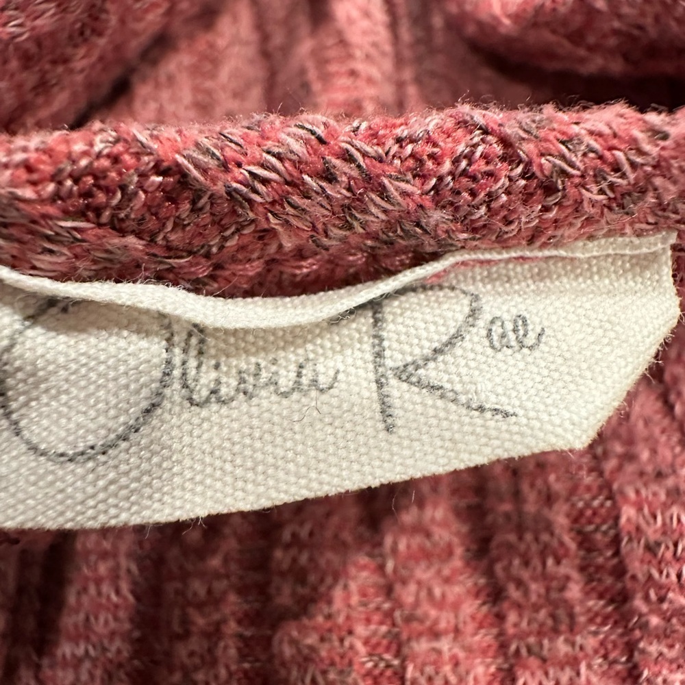 Olivia Rae Ribbed Knit Tank Top - Rose - Picture 3 of 3